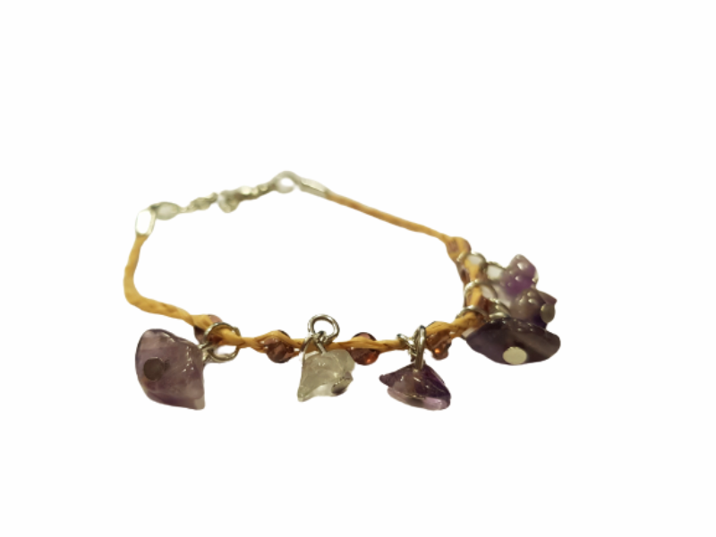 Гривна Аметист , Естествен камък, Със закопчаване