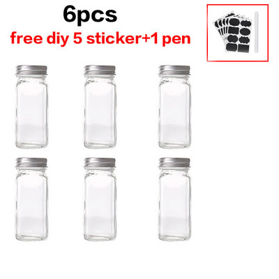 Cutie de condimente Capac Oală pentru condimente Sticla de condimente Materiale și accesorii de bucătărie din sticlă Set de recipiente pentru sare Borcane de sticlă pentru condimente