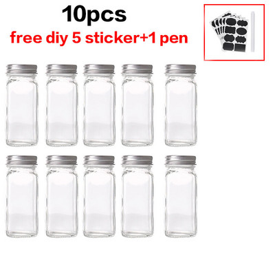 Cutie de condimente Capac Oală pentru condimente Sticla de condimente Materiale și accesorii de bucătărie din sticlă Set de recipiente pentru sare Borcane de sticlă pentru condimente