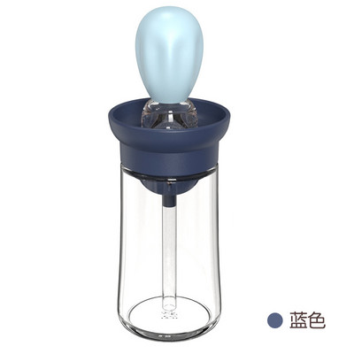 1/2/4 buc. Sticla de ulei de sticlă de copt pentru grătar, 180 ml, perie de rație de silicon, perie de ulei pentru grătar, pentru gătit, instrument de coacere, perie de ulei