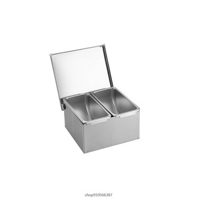 Fűszertartó készlet Rozsdamentes acél fűszeres doboz Fűszertartó Fűszertartó Fűszertartó fűszeres palack négyzet alakú borítóval Nagykereskedelem