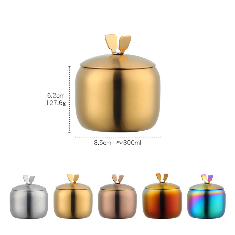 Cutie de condiment din oțel inoxidabil Sticlă de sare cu capac Ustensile de bucătărie de uz casnic borcan de piper Rezervor de depozitare pentru condimente Instrument de grătar în aer liber