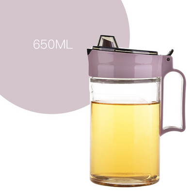 Virtuvinio puodo stiklinis aliejus daugiafunkcis kepimo aliejaus butelis nepralaidus stiklinis butelis sojos padažas vinagre maišytuvas puodas virtuvės reikmenys