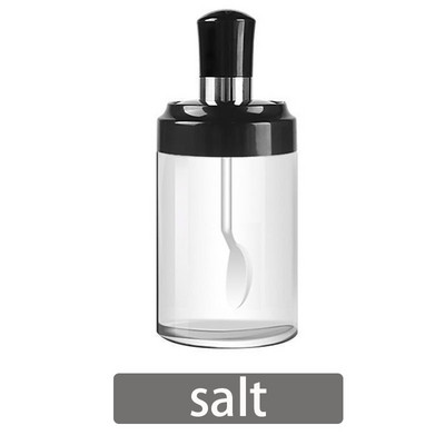300 ml Condimente de sticlă Kit de condimente de bucătărie Sticle Sare și piper Linguri Borcane Perie de ulei Recipient pentru miere Set alimente Depozitare Transparent