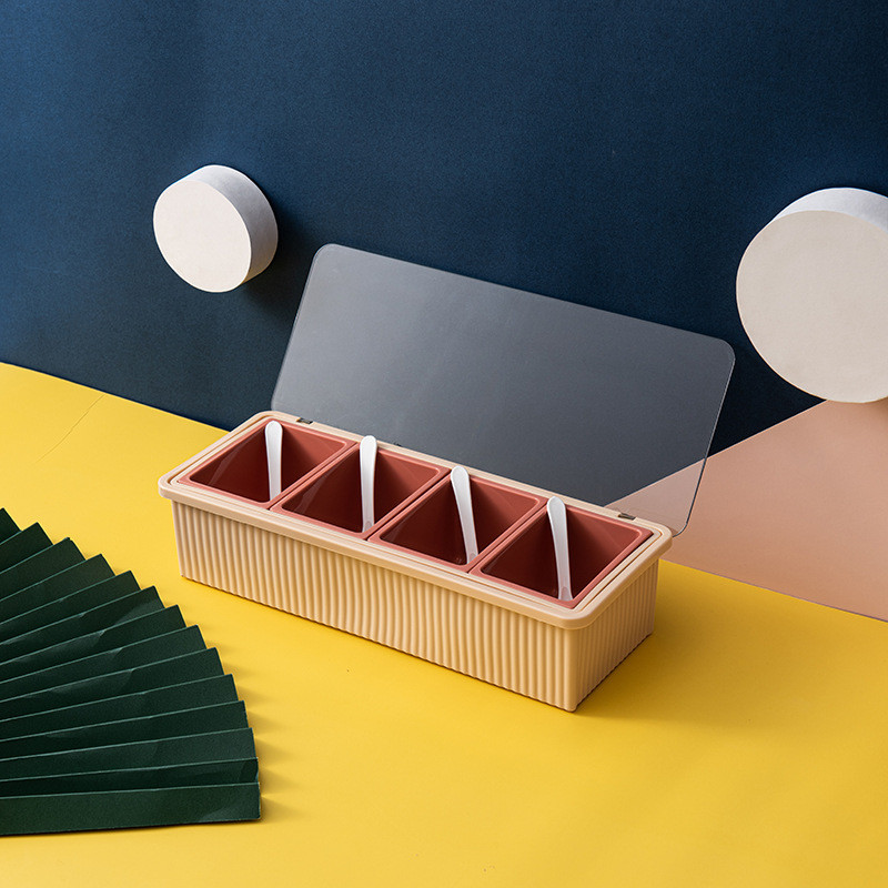 Cutie de condimente pentru borcane de condimente 4 buc/set piper shakers Nordic de stocare sticle borcane sare piper chimen praf cutie instrument accesorii de bucătărie