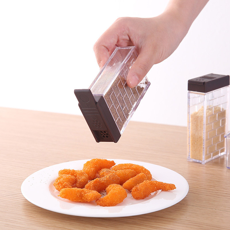 YOMDID fűszeres doboz Élelmiszer minőségű műanyag só cukor bors tároló palack fűszerüveg porta tempero konyhai fűszernövények fűszerek