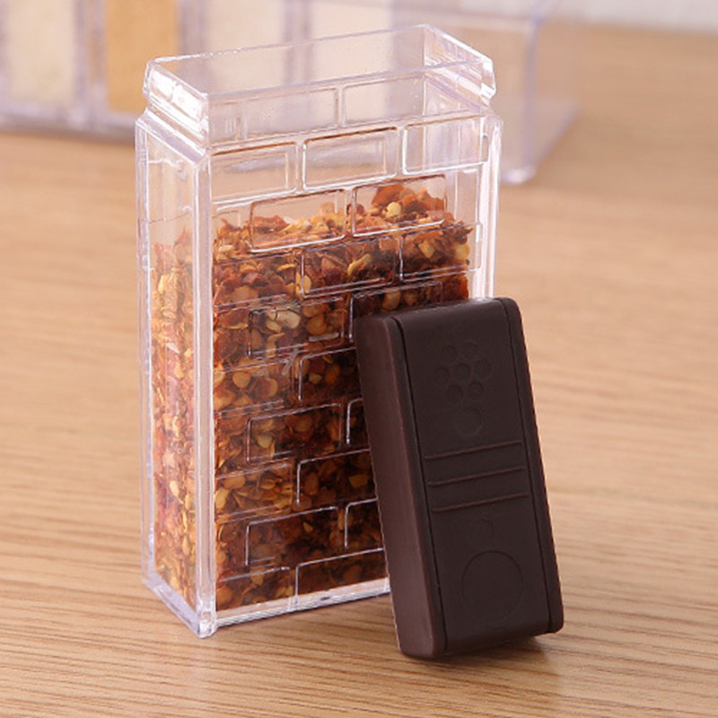 YOMDID fűszeres doboz Élelmiszer minőségű műanyag só cukor bors tároló palack fűszerüveg porta tempero konyhai fűszernövények fűszerek