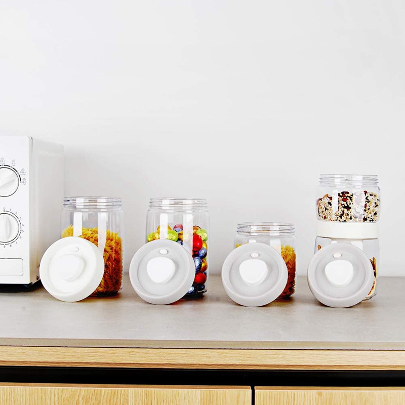 3 db kávétároló tartály egyirányú oxigénnel - kioldószelepes légmentesen lezárható tartályok gabona anyához