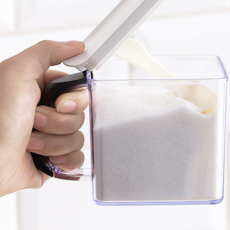 Cutie organizatoare de condimente Multi Grile Recipient de depozitare pentru condimente de zahăr Borcan de condimente de capacitate mare Set de depozitare pentru consumabile