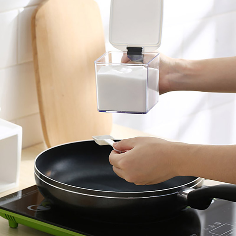 Cutie organizatoare de condimente Multi Grile Recipient de depozitare pentru condimente de zahăr Borcan de condimente de capacitate mare Set de depozitare pentru consumabile