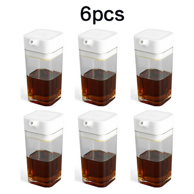 Cutie de condimente cu conținut ridicat de borosilicat Piper Sare de bucătărie Susan Condiment Sticla de sos de soia Sticlă de oțet Articole de bucătărie Sticla de condimente