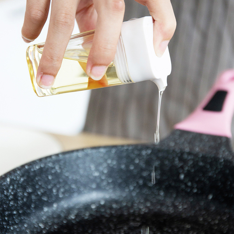 Cutie de condimente cu conținut ridicat de borosilicat Piper Sare de bucătărie Susan Condiment Sticla de sos de soia Sticlă de oțet Articole de bucătărie Sticla de condimente