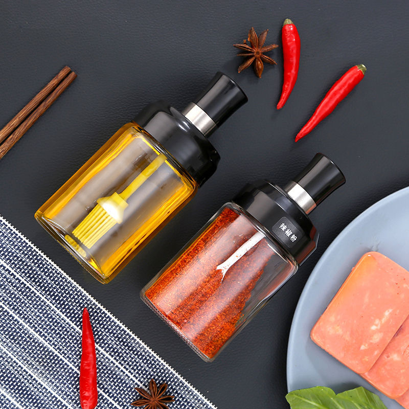 Gadgets de bucătărie Sticle de condimente Cutie de condimente Bucătărie Condimente de depozitare Borcane de sticle PP transparentă Sare Piper Chimen Pudră Set cutie