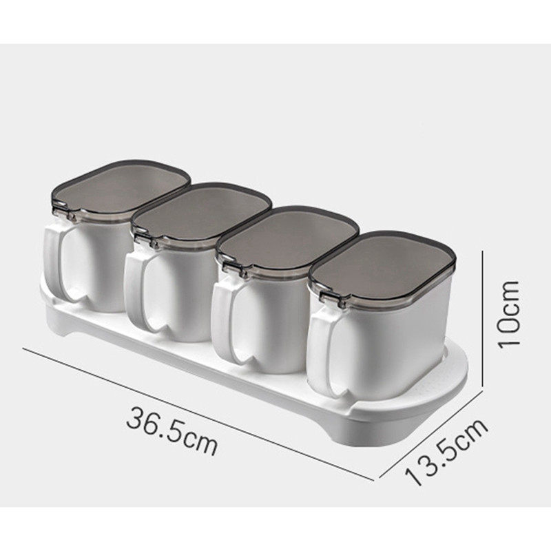 Fűszerdoboz szett Fűszertároló tartály kanál légmentesen záródó fűszerdobozos fűszeres üvegek fűszersó cukordobozhoz