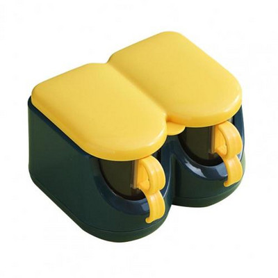 Fűszerdoboz Paprika Fűszer shaker Só Fűszerező Konyhai Cruet Fűszeres üvegek Tartály kanalakkal