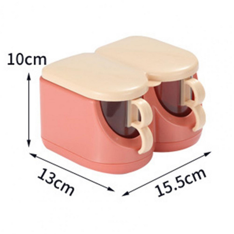 Fűszerdoboz Paprika Fűszer shaker Só Fűszerező Konyhai Cruet Fűszeres üvegek Tartály kanalakkal