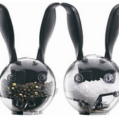 Rasnita manuala de piper negru Sticla de sticla Sticla de condiment Rasita cu miez ceramica Rasnita de sare grosiera