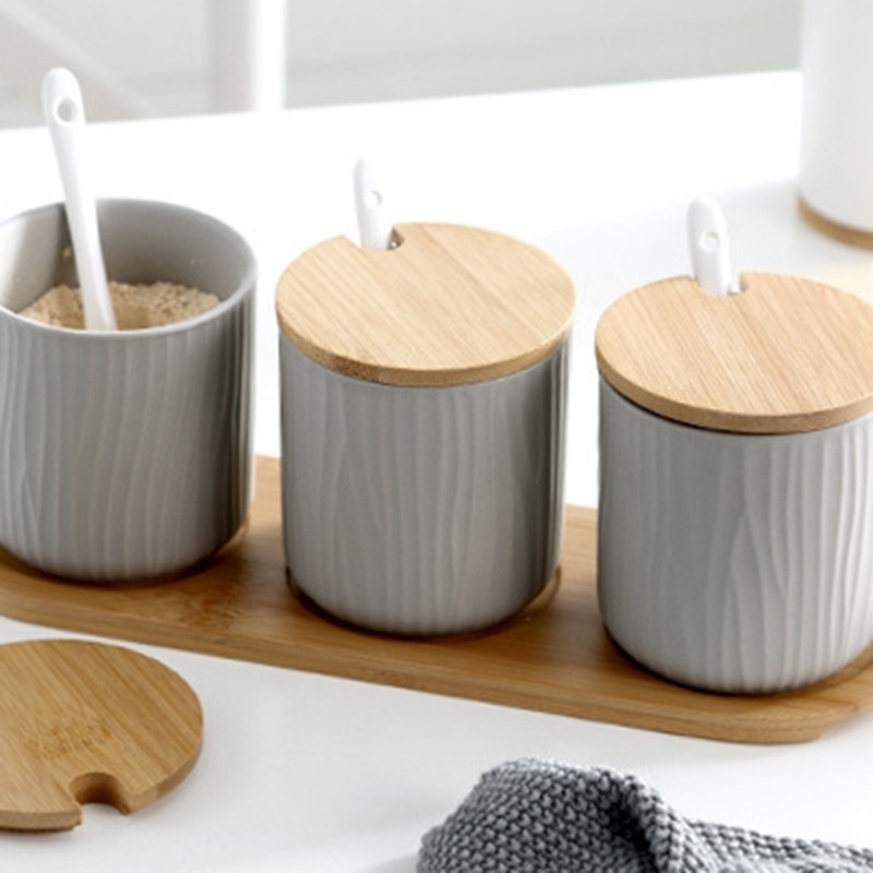 LBER Creative Ceramic maitseainepurk maitseainekarp maitsepudel maitseainekarp soolaloksuti komplekt