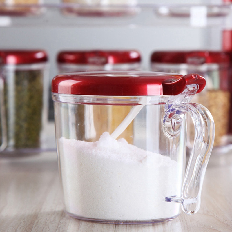 Accesorii de bucătărie Borcane de condimente Cutie de condimente Cutii pentru sticle de sare Recipient de depozitare pentru condimente Condimente Suport de depozitare pentru condimente