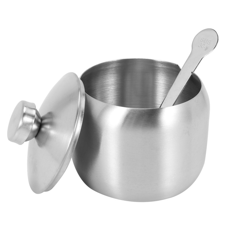 Virtuvė 18/8 nerūdijančio plieno prieskonių indelių rinkinys Prieskonių stiklainis Prieskonių lentynėlė Pagardai Cruet Butelis Druska Pipirai Cukraus Sandėliavimas Orga