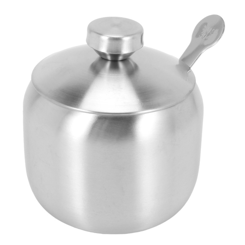 Virtuvė 18/8 nerūdijančio plieno prieskonių indelių rinkinys Prieskonių stiklainis Prieskonių lentynėlė Pagardai Cruet Butelis Druska Pipirai Cukraus Sandėliavimas Orga