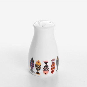 Stil european danez pește albastru, 3 găuri, 5 găuri, sticlă de condimente din ceramică, accesorii de bucătărie pentru acasă, piper, chimen, sticlă de condimente pentru grătar