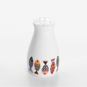 Stil european danez pește albastru, 3 găuri, 5 găuri, sticlă de condimente din ceramică, accesorii de bucătărie pentru acasă, piper, chimen, sticlă de condimente pentru grătar