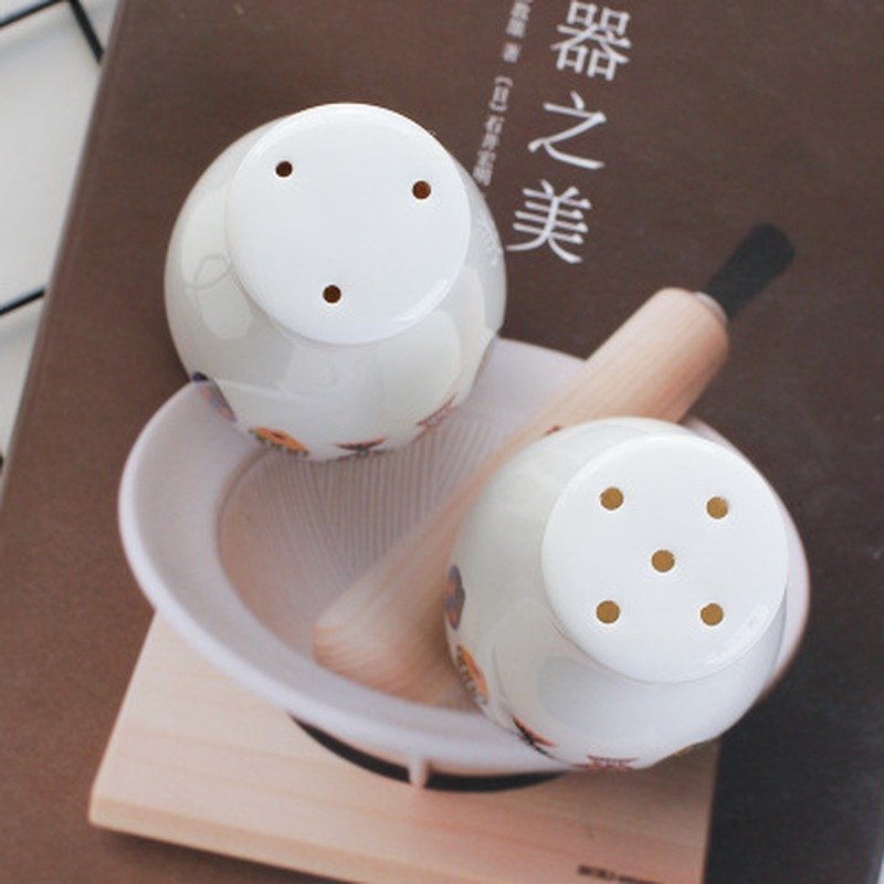 Stil european danez pește albastru, 3 găuri, 5 găuri, sticlă de condimente din ceramică, accesorii de bucătărie pentru acasă, piper, chimen, sticlă de condimente pentru grătar