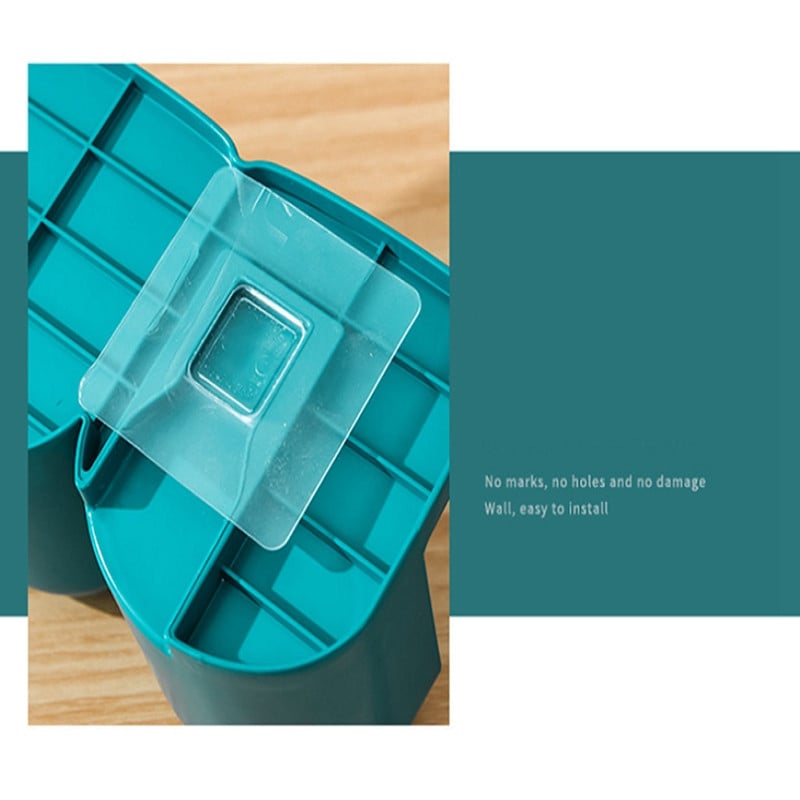 Seinale kinnitatav maitseainete säilituskarbi soolakonteiner ja lusikaga köögimaitseaine hoiukonteiner