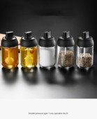 ÚJ Olajpalack Sószóró Nedvességálló fedél Kanál egy Fűszertartó Konyha Többcélú Fűszerdoboz Üveg Fűszeres üveg