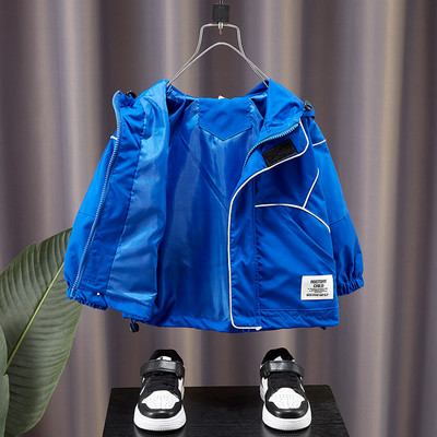 Gyerek alkalmi kapucnis kabát fiúknak