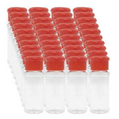 40Pcs/Set 100Ml začin Sol Papper Shakers Crvena staklenka za začine Limenka Papar Boca Začin za roštilj Maloprodaja alata za kuhinjske gadgete