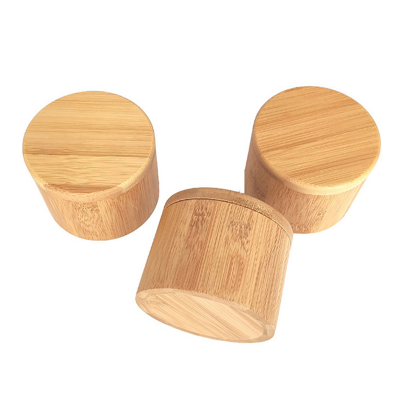 Borcan de condimente din bambus Zahăr Sare Piper Ierburi Scobitoare Sticlă de depozitare Oală de condimente Borcan de condimente pentru bucătărie Acasă Ecologic