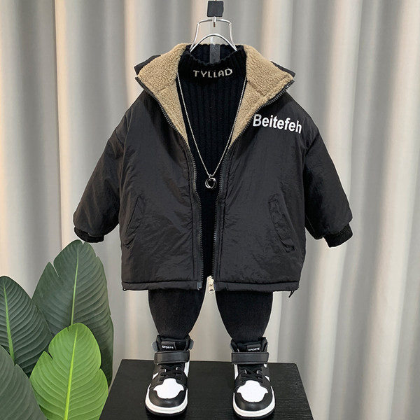 Geaca casual pentru copii cu captuseala din puf pentru baieti