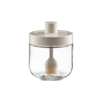 Borcane de sticlă pentru condimente Sticla de condimente de bucătărie cu capac de lingură Perie de ulei Miere Sos de soia Canistra Agitatoare de sare Piper Rezervor de depozitare