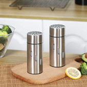 NHBR 2db só- és borsszóró rozsdamentes acél fűszerkeverő szitáló só cukor bors fahéj fűszerezéshez