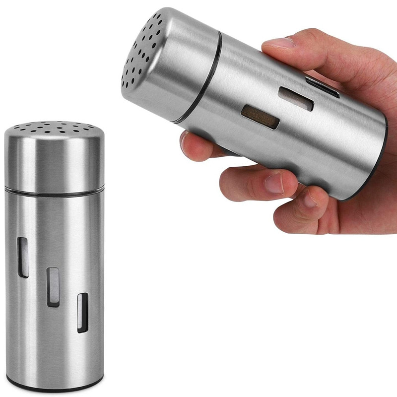 NHBR 2db só- és borsszóró rozsdamentes acél fűszerkeverő szitáló só cukor bors fahéj fűszerezéshez