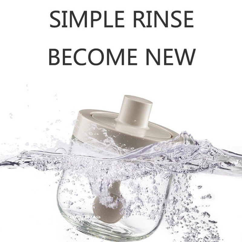 Stiklinės prieskonių dėžutės šaukšto dangtelis Integruotas prieskonių indelio derinys prieskonių indelis Virtuvės reikmenys Druskos plaktuvas aliejaus buteliuko prieskonių įrankis