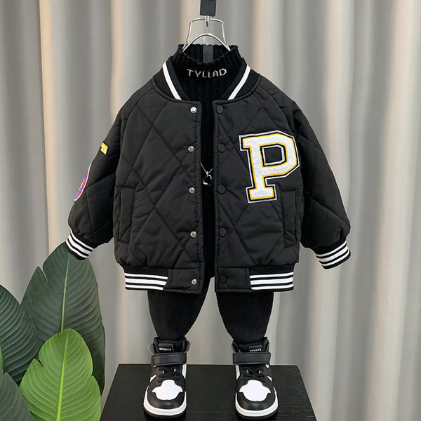 Geaca de toamna copii pentru baieti cu broderie