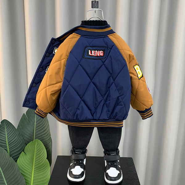 Geaca de toamna copii pentru baieti cu broderie