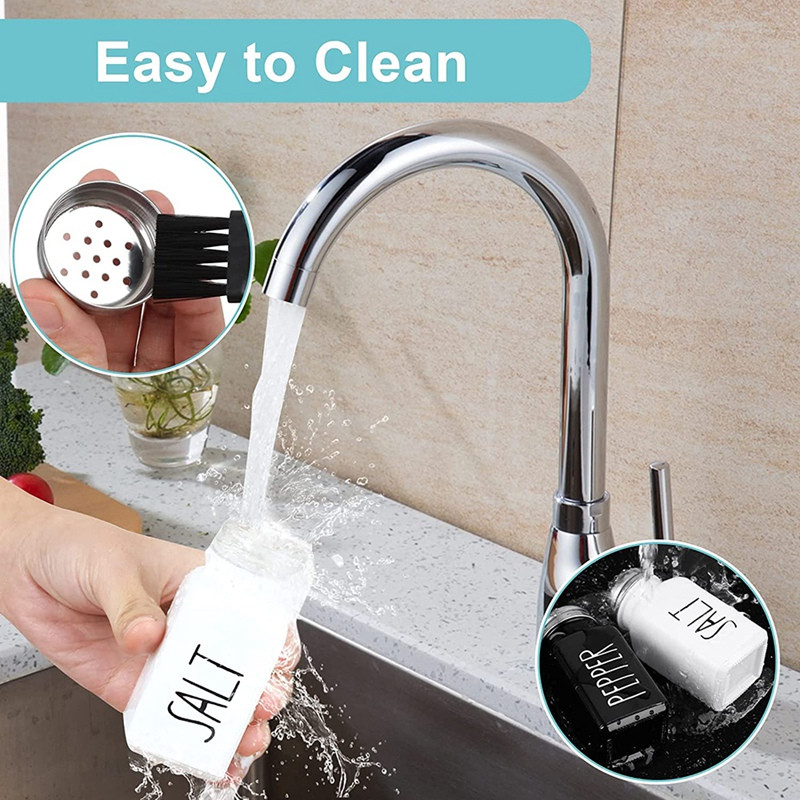 2 részes sós és borsos fűszerező üveg készlet Üveg sópalack Modern, szép farmházi só és bors készlet