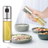 Pulverizator de uleiuri de bucătărie Sticlă de sticlă Pulverizator de ulei de măsline Dozator de condimente de acid Perie de bucătărie pentru ulei vegetal Borcan de condimente de camping