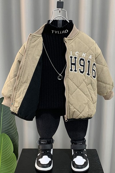 Geaca casual pentru copii cu broderie pentru baieti