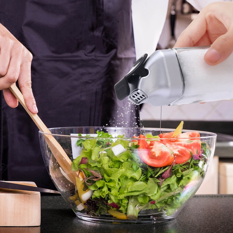 Üveg só és bors shakerek fedéllel, újratölthető fűszeradagoló konyhai használatra, fűszeres shaker tartály