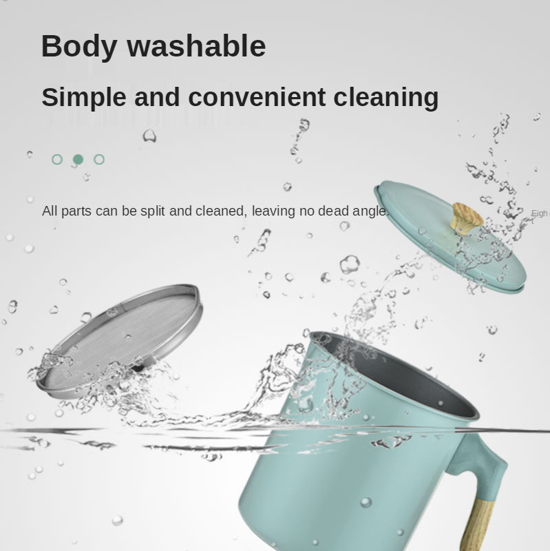 1,4 literes/1,7 literes rozsdamentes acél olajszűrő edény, nagy kapacitású tárolótartály szűrős olajpalackkal Konyhai szűrős olajos vízforraló