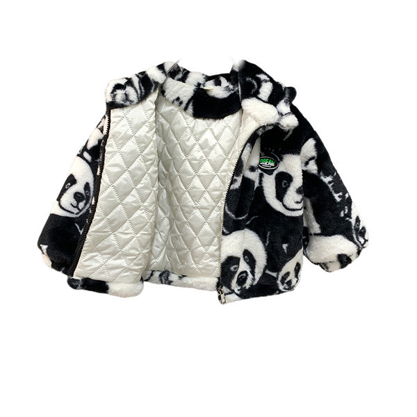 Rudeninė žieminė vaikiška striukė su gyvūnų raštais berniukams