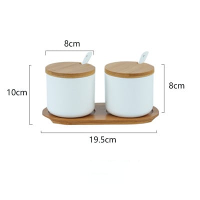 Virtuvinis prieskonių puodų rinkinys prieskonių buteliukas prieskonių dėžutė keraminis prieskonių puodas druskos purtyklė buitinė prieskonių dėžutė prieskonių dėžutė