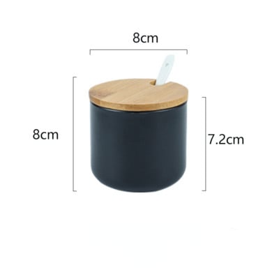 Virtuvinis prieskonių puodų rinkinys prieskonių buteliukas prieskonių dėžutė keraminis prieskonių puodas druskos purtyklė buitinė prieskonių dėžutė prieskonių dėžutė