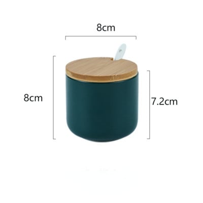 Virtuvinis prieskonių puodų rinkinys prieskonių buteliukas prieskonių dėžutė keraminis prieskonių puodas druskos purtyklė buitinė prieskonių dėžutė prieskonių dėžutė