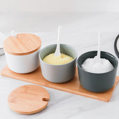 Kuhinjski keramički stalak za začine Solanka i paparnica Staklenke za začine s poklopcem Držač kutije za boce Alati za kuhanje